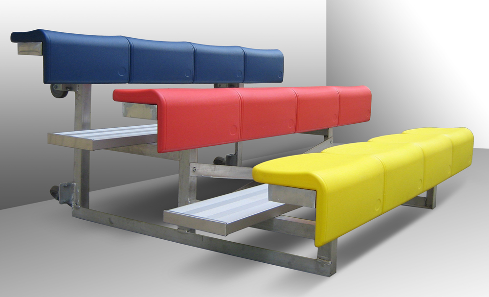 安捷-小型移动看台，便携式看台，可搭配软包、塑料、铝条座椅