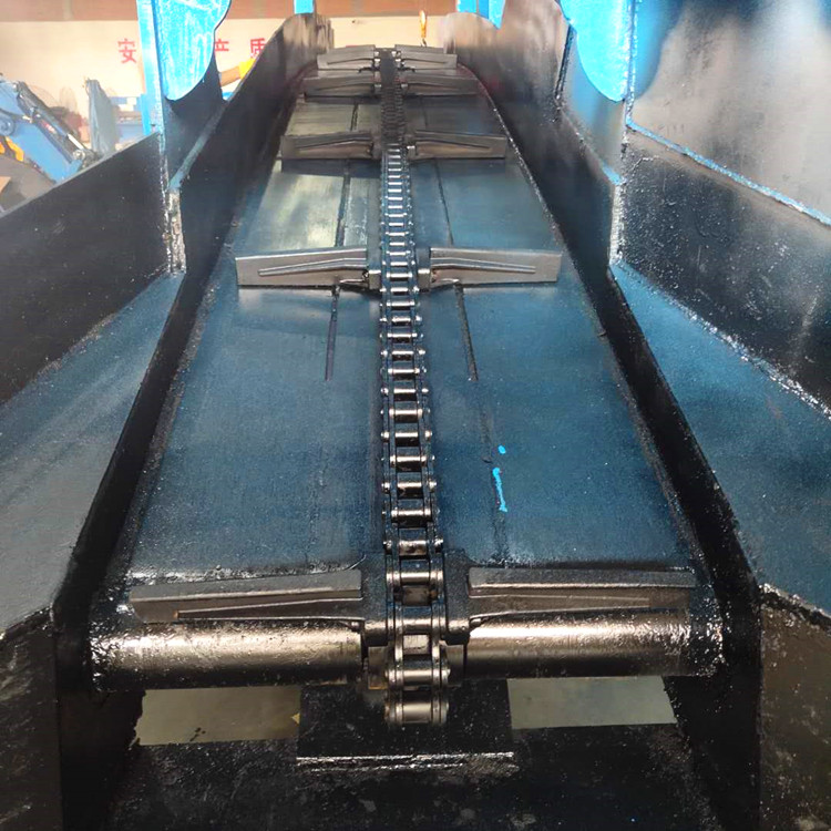 乌海市轮式刮板扒渣机 60型扒渣机刮板链 多功能刮板机