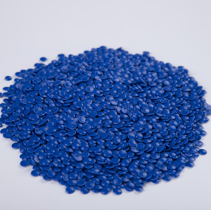 和塑科技HDPE高密度聚乙烯蓝色再生塑料颗粒 PE管PP管**颗粒