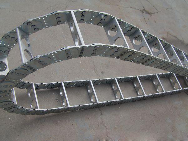 石油平台电缆保护钢铝拖链 桥式钢制拖链