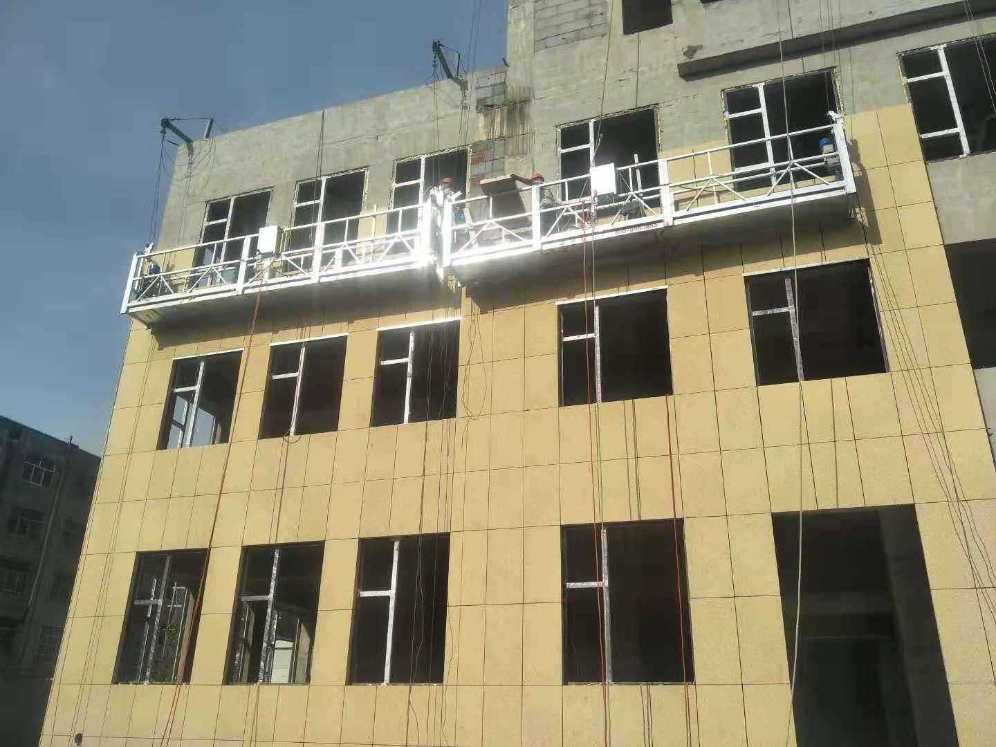 河南郑州电动吊篮外墙吊篮在施工工地具有的优点-吊篮厂家直销