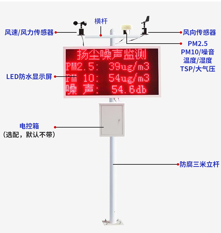 哈爾濱工地揚塵實時監測生產廠家-環境監測-上海宇葉電子科技有限公司