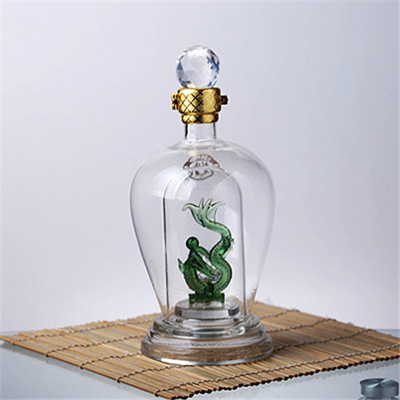河北手工艺玻璃白酒瓶厂家定制造型酒瓶个性创意酒瓶