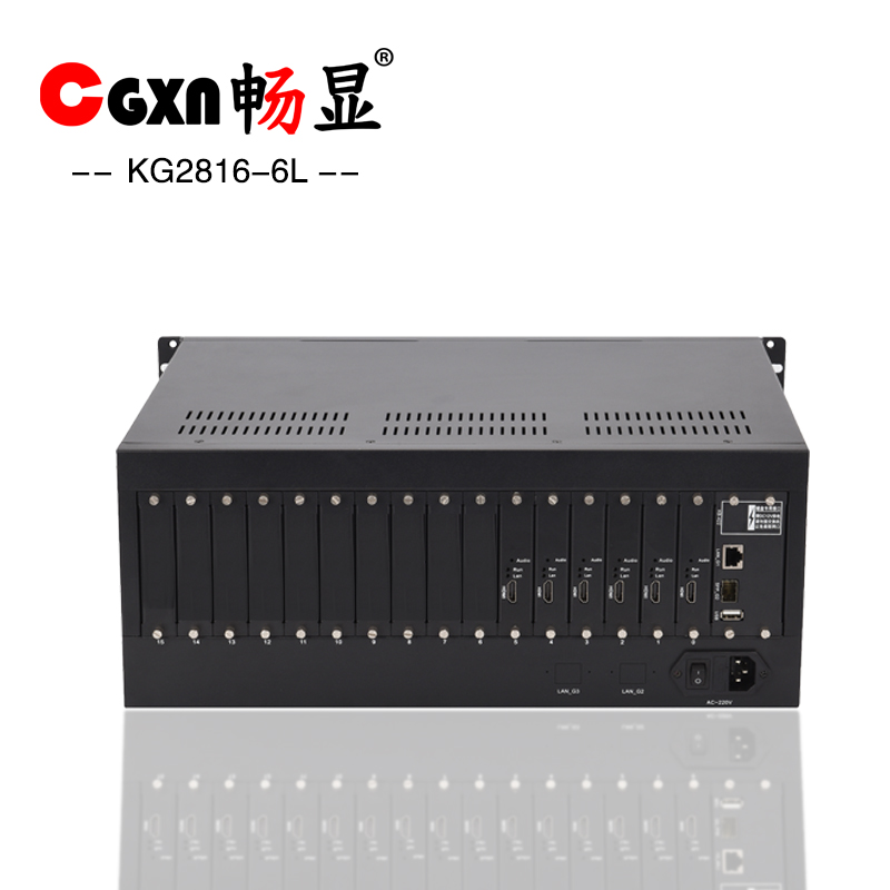 KG2816-6L畅显网络解码矩阵支持海康大华H.265网络监控视频解码上墙显示带拼接功