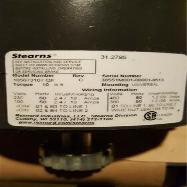 磁粉制动器 STEARNS	1087722B11QG 特价销售