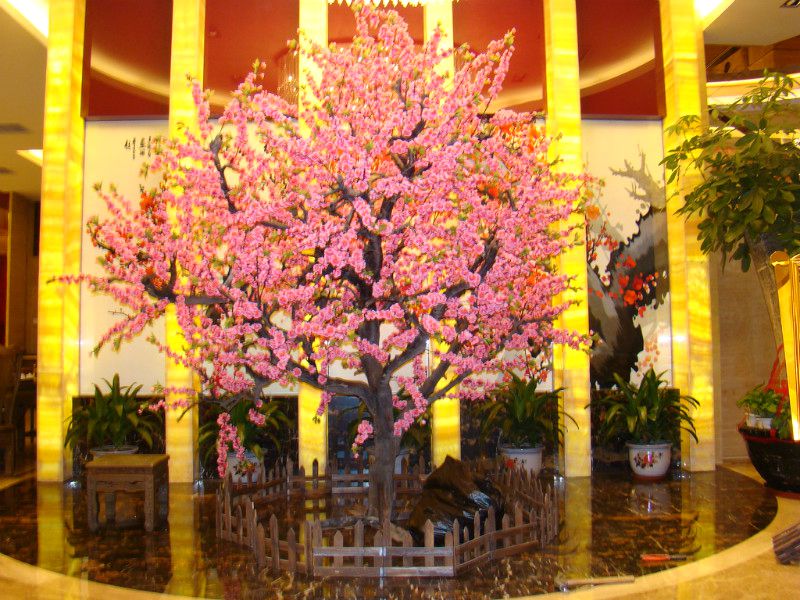 仿真桃花树 商场酒店装饰人造花树 仿真樱花树 许愿树
