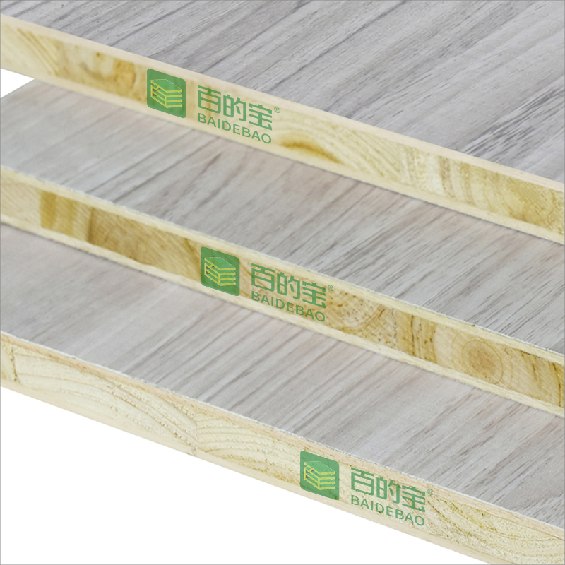 中国**板材品牌百的宝杉木芯18mm生态板衣柜板材美国橡木