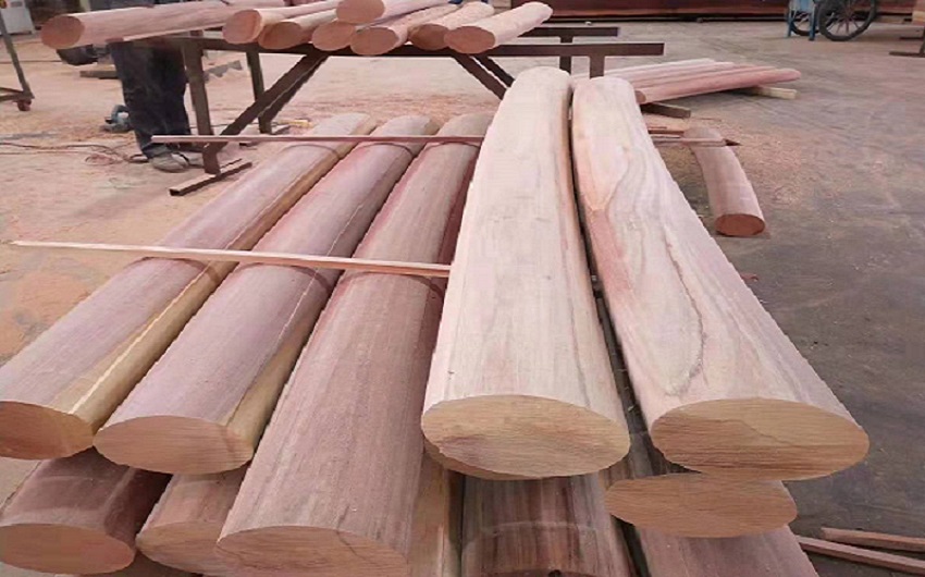 红梢木实木栏杆|红梢木户外栏杆|红梢木实木栏杆厂家