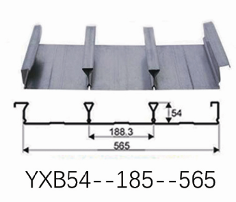 杭州展鸿565型闭口楼承板YXB65-188-565型号镀锌板钢结构建筑模板