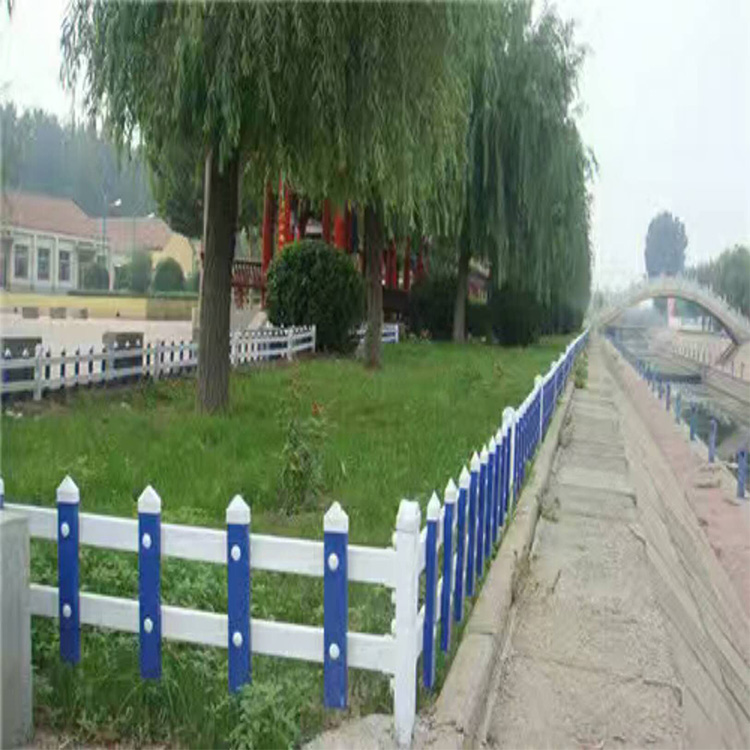 河南山木供应PVC塑钢护栏 PVC草坪护栏 园艺绿化护栏
