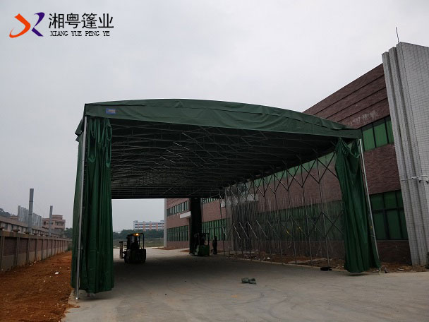 广西2019新款户外推拉雨蓬PVC帆布折叠帐篷厂家直销