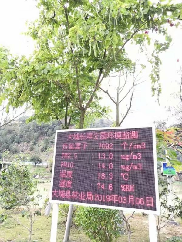 广州瀑布负氧离子监测站