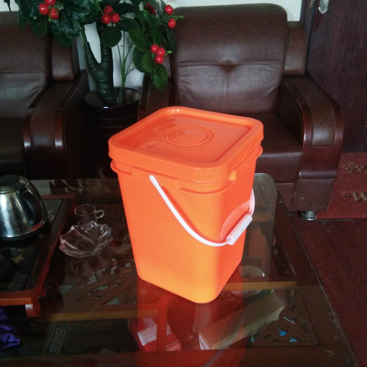 沧州塑料桶厂家 20升方桶 提手20升塑料桶
