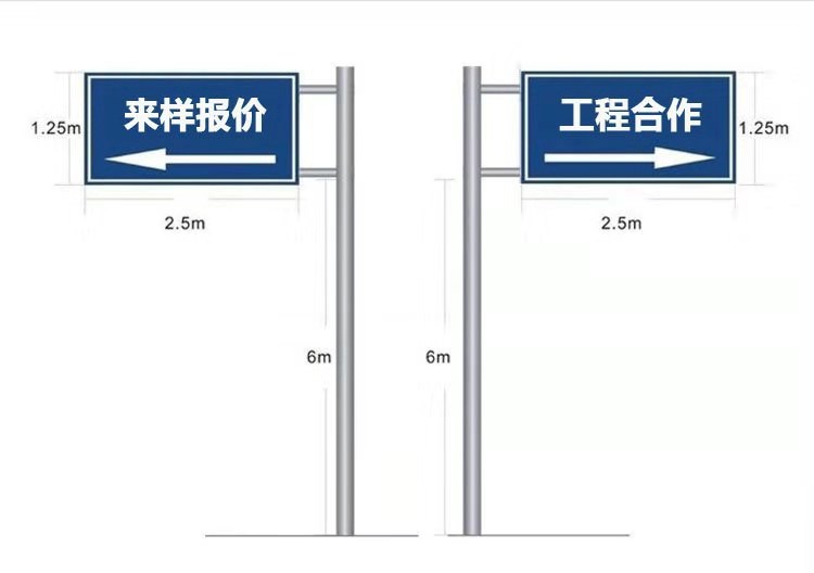 交通指示标志杆 广州交通标志杆厂家