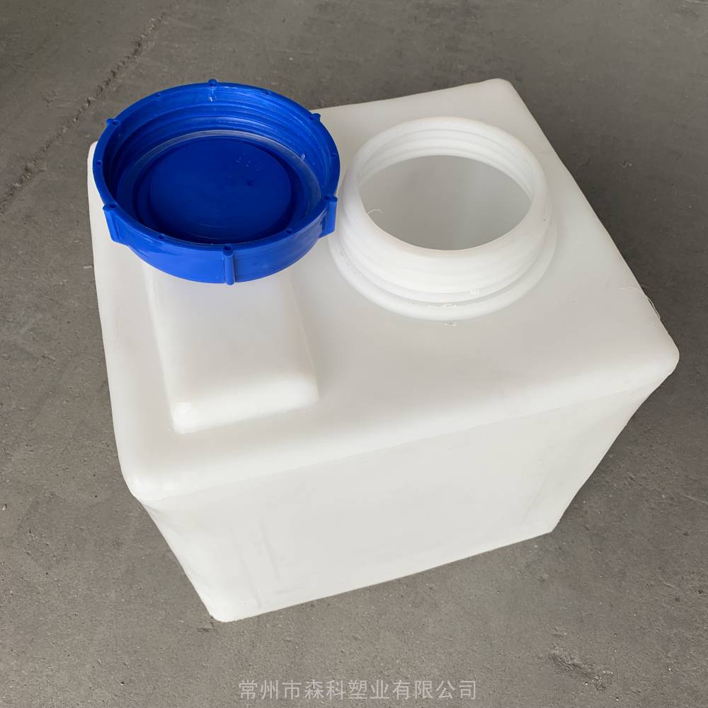 森科塑业40L方形加药箱 计量搅拌桶 方形塑料桶 40公斤方形药剂桶 设备水箱