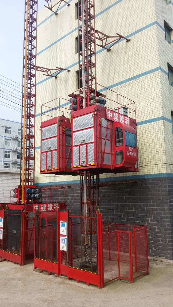 工地施工人货梯，物料垂直提升降机-中建建科