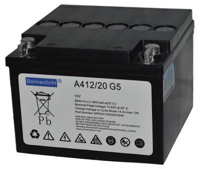 普陀阳光A412-2020G蓄电池、节能环保、玻璃纤维隔板