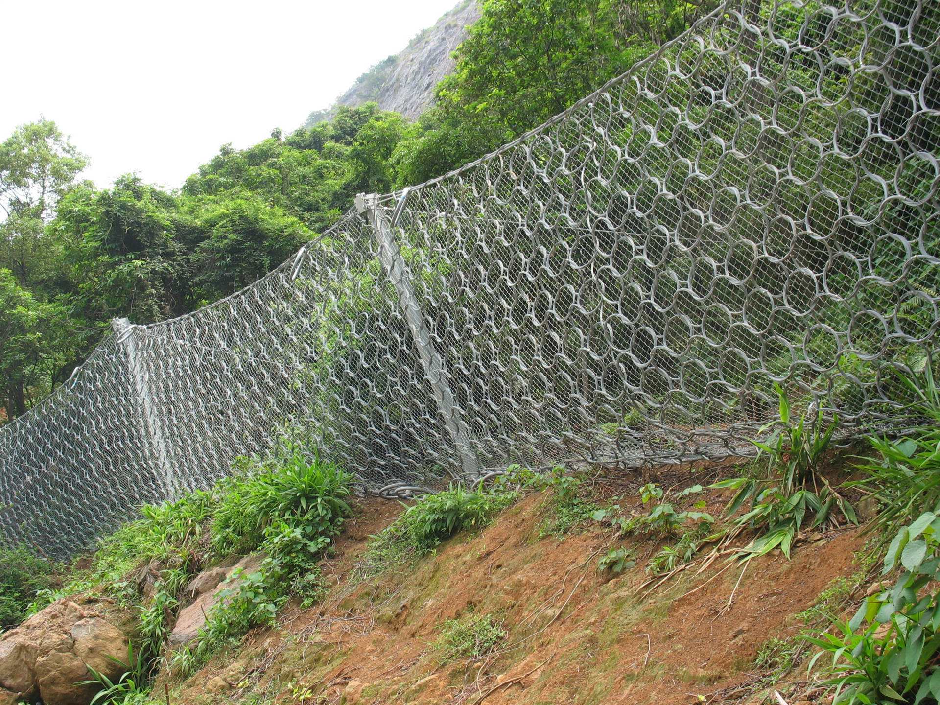 边坡主动施工防护网  钢丝绳边坡防护围栏网