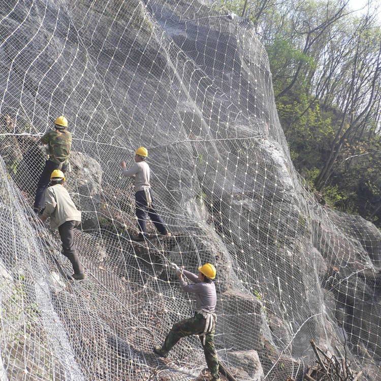 衡水现货拦石金属网边坡防护钢丝网护坡用铁丝网大量现货规格齐全