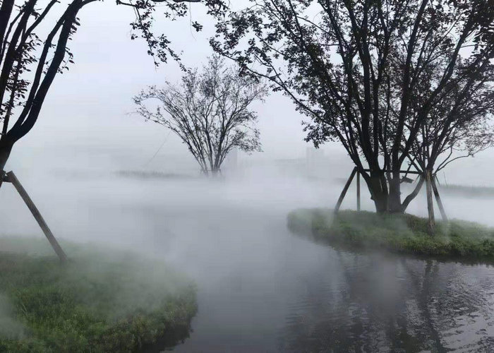蚌埠花园小池景观造雾泵头