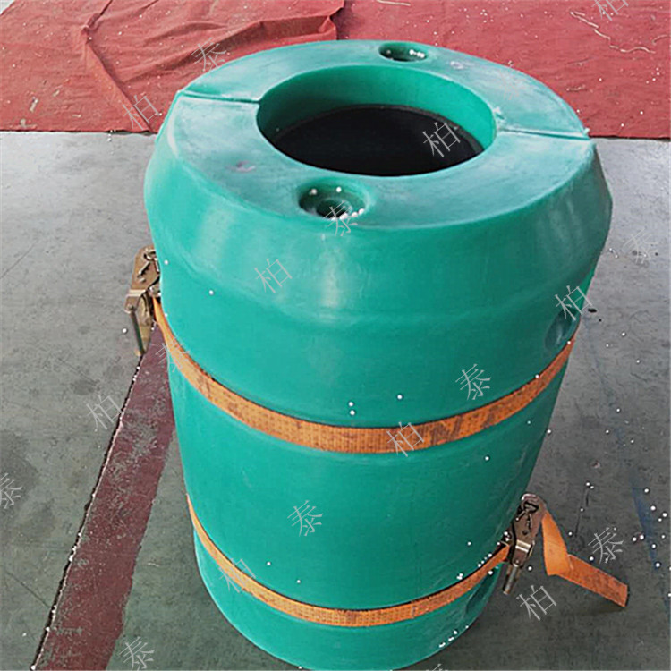 天蔚塑胶管子浮筒 海上管线警戒浮筒 8寸疏浚清淤管道浮筒价格