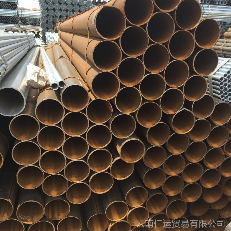 丽江市方圆牌焊管厂家直销Q235B高频焊DN25钢管33.5mmx3x6000