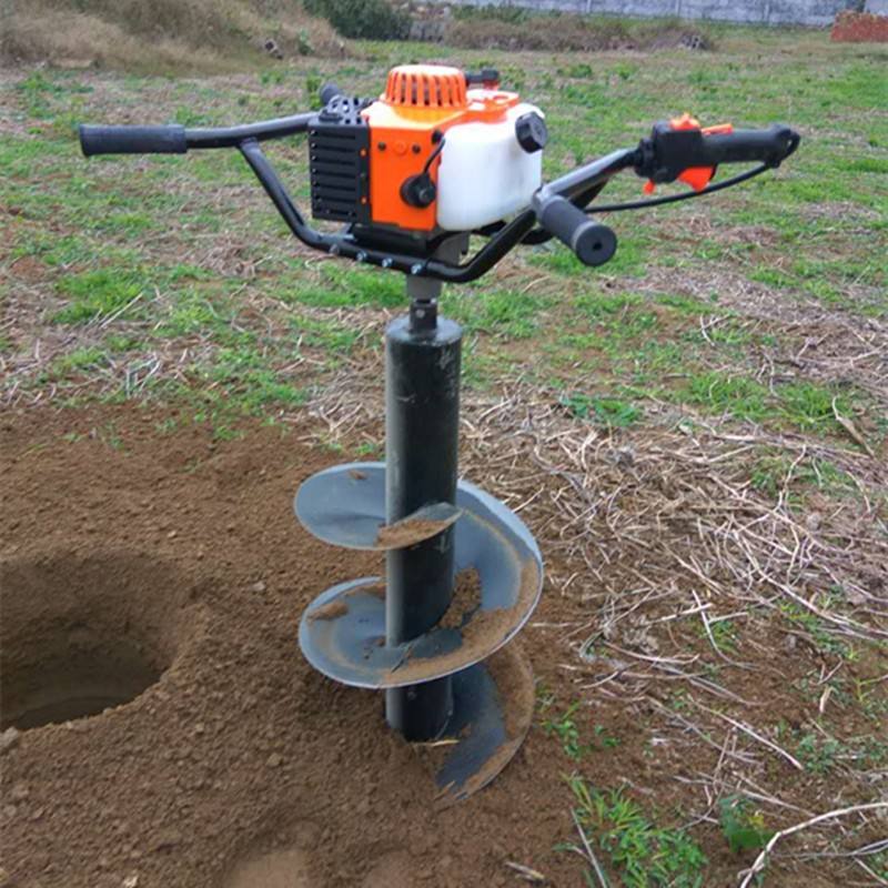 树苗移植种树机 便携式立柱汽油挖坑机 手扶式挖坑机