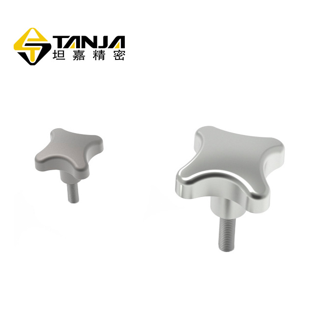 TANJA T57不锈钢星形旋钮 四角旋钮 调节把手 镜面磨砂可选机械旋钮