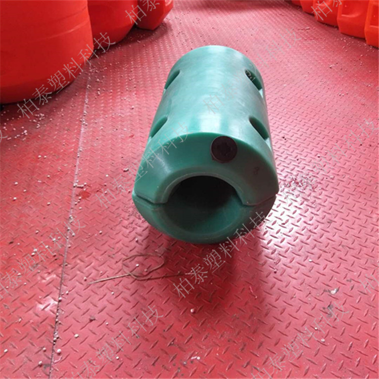 政河道清淤夹管子浮筒 5寸聚乙烯材质塑料浮漂