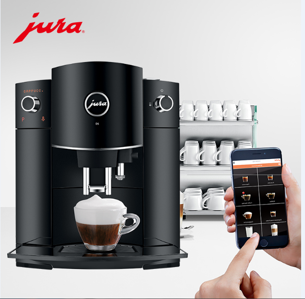 JURA/优瑞 D6 进口家用意式美式花式现磨全自动咖啡机 经典设计