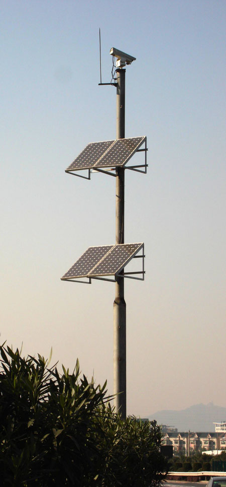 青岛太阳能监控杆质量 山东图景照明工程供应