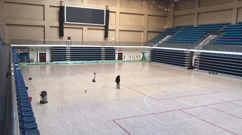 黄南篮球馆运动木地板翻新