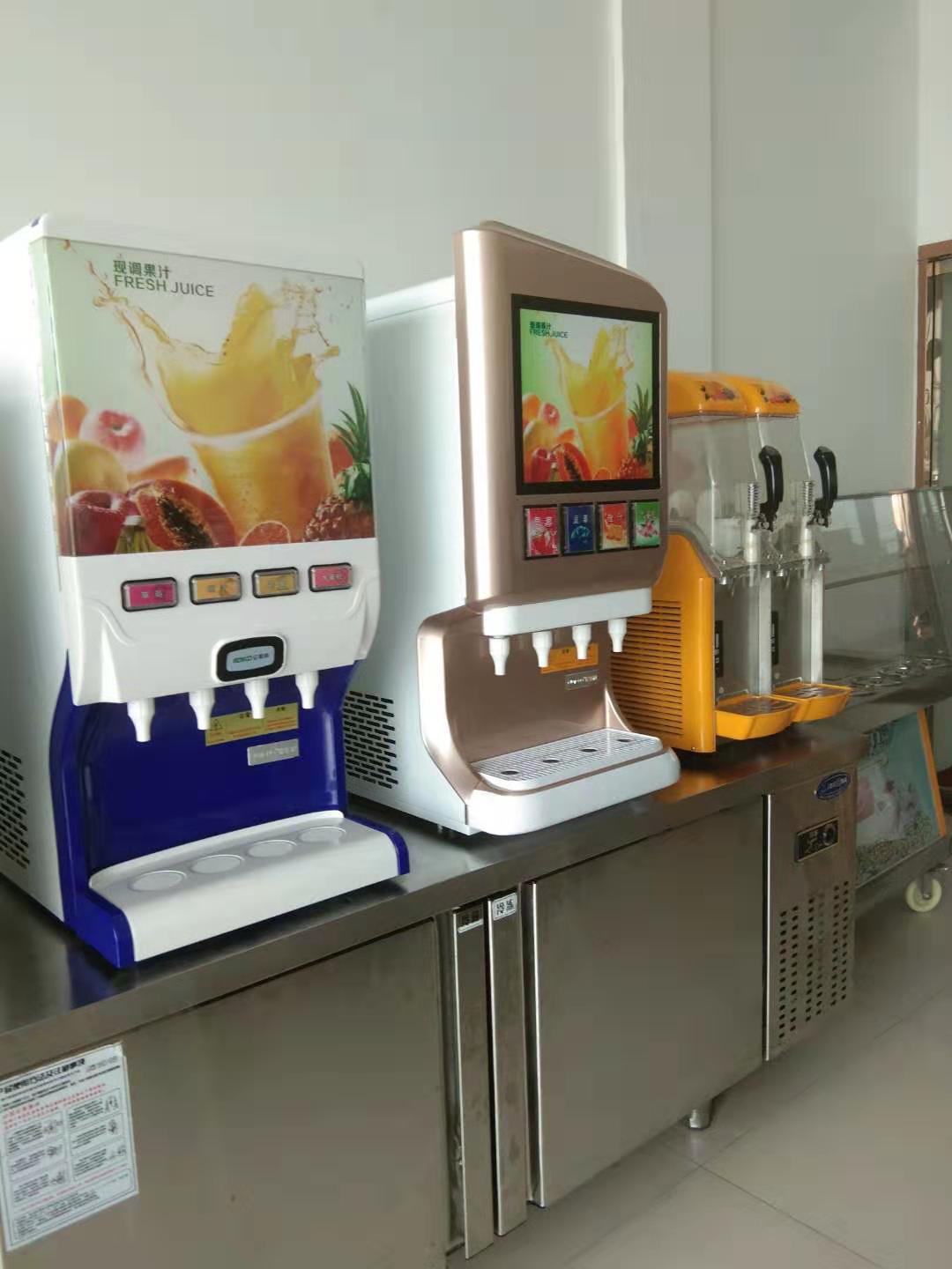 各大餐厅自助式果汁机冷热一体饮料机提供