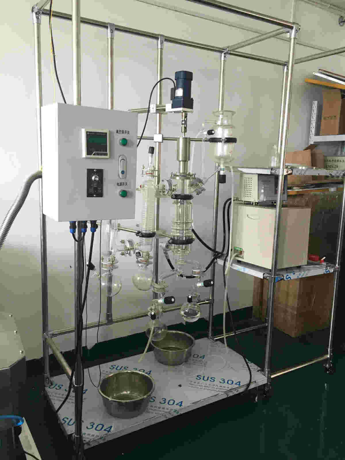 短程分子蒸馏仪生产厂家，分子蒸馏装置造价，短程蒸馏装置