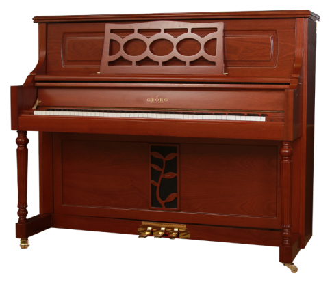 乔治布莱耶钢琴GB-M5全新立式钢琴，教学钢琴，纯手工高端家用，88键家用钢琴 深红色