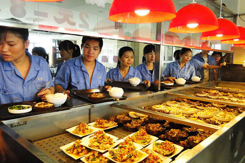 虎门食堂承包公司 员工饭堂承包服务 提供经济营养的餐配送服务