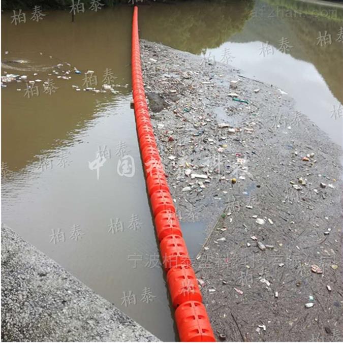 河道生活垃圾阻挡网 浮筒式拦污排 拦污浮筒