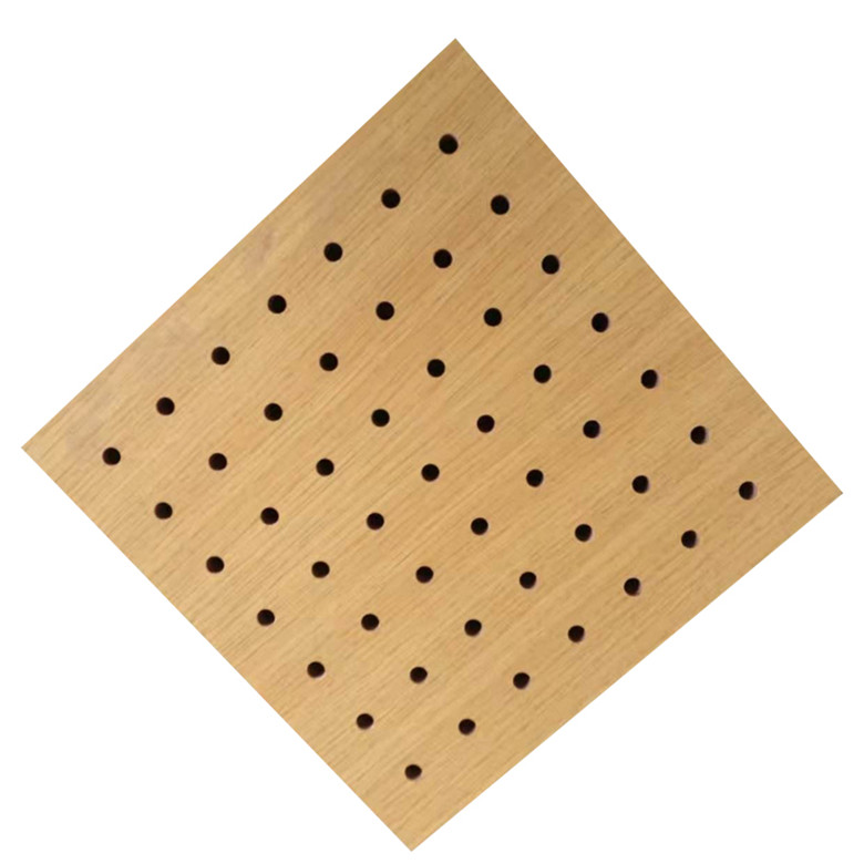 广元木质穿孔吸音板 墙面木质吸音板