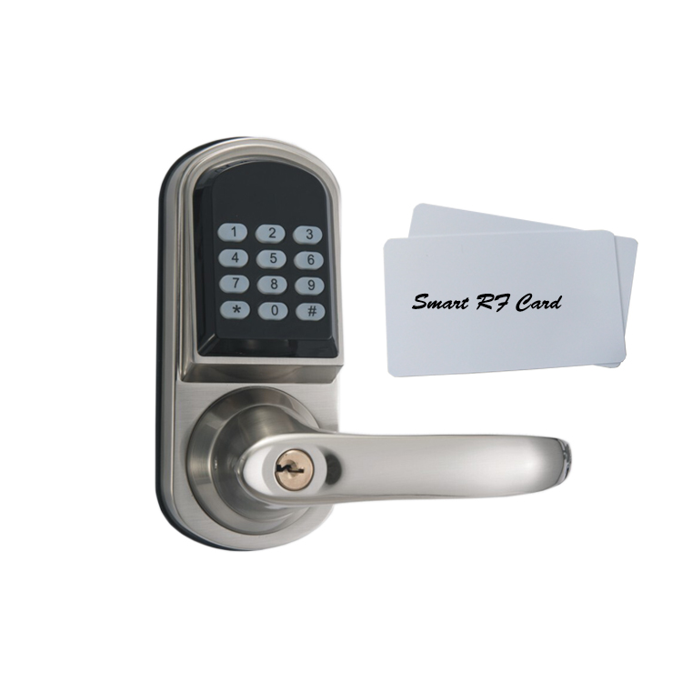 防盗安全电子密码刷卡锁 简单刷卡开门电子锁 IC智能密码门锁