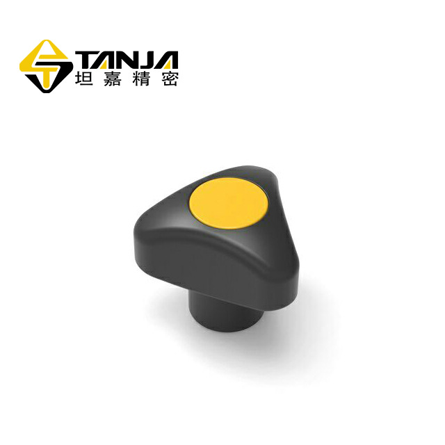 TANJA T64三角旋钮 聚酰胺材质旋钮 黑色橱柜机床旋钮 娱乐设施旋钮