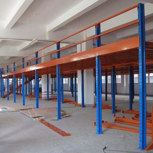 北京立柱式平台重型钢结构厂房库房仓储悬臂货架