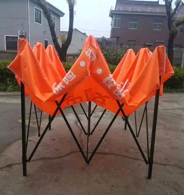 宁派西安广告伞，户外折叠展览帐篷伞，四边伞篷印字