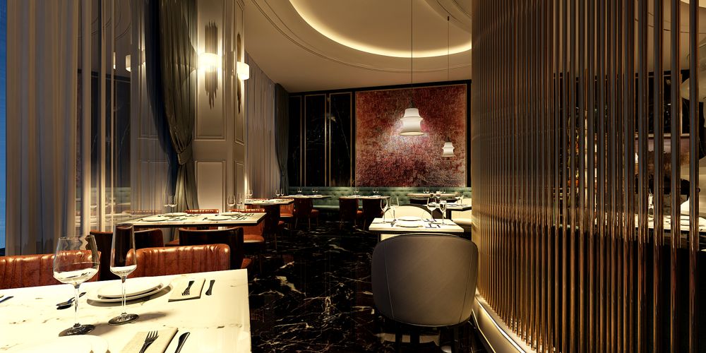 浙江专业的西餐厅设计值得信赖 上海七原空间设计供应