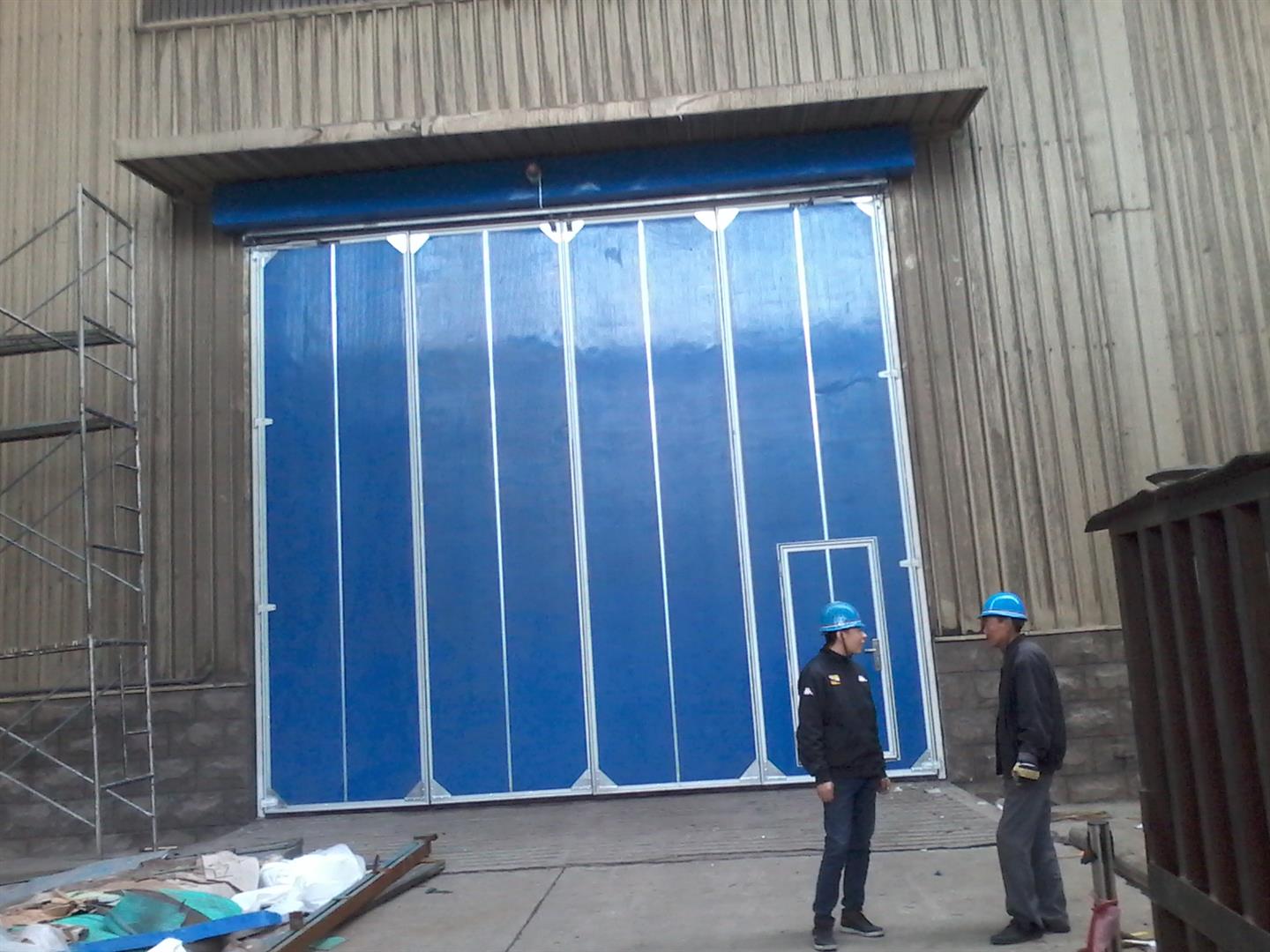 电动折叠门，钢质折叠门，厂区折叠大门定做，安徽折叠门