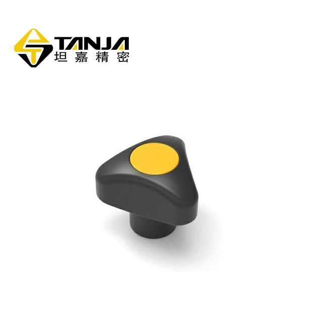 TANJA T65三角旋钮 镀锌钢制螺杆工业旋钮 聚酰胺橱柜旋钮