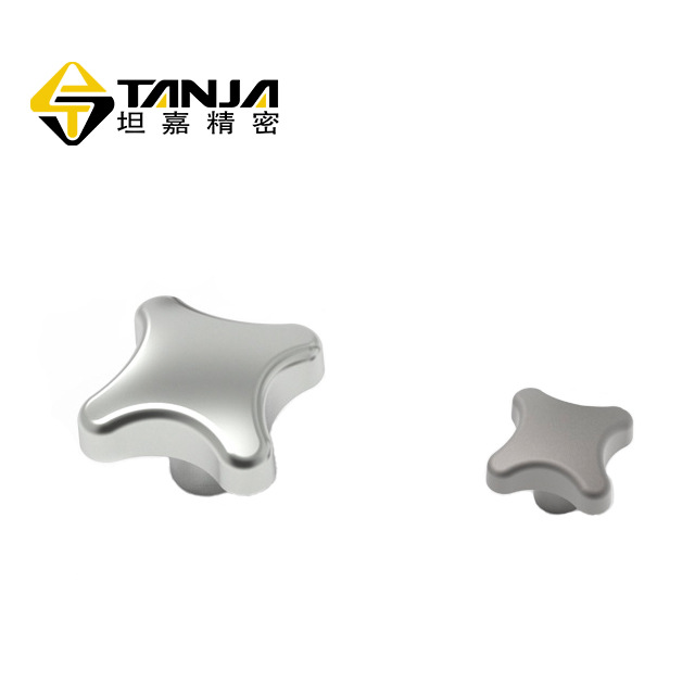 TANJA T56星形旋钮 不锈钢镜面抛光旋钮 健身器械旋钮 工业旋钮