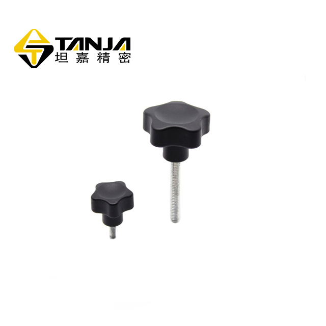 TANJA T84螺杆星形旋钮 聚酰胺亚光饰面机械旋钮 机床设备旋钮