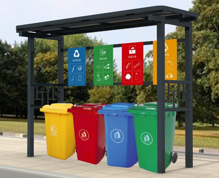 多分类垃圾箱 社区垃圾分类收集亭 支持定制