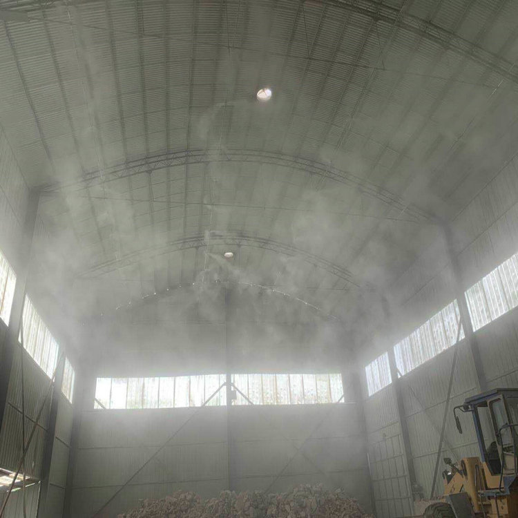 水泥厂高压微雾降尘 静音型 舞钢除尘喷雾系统