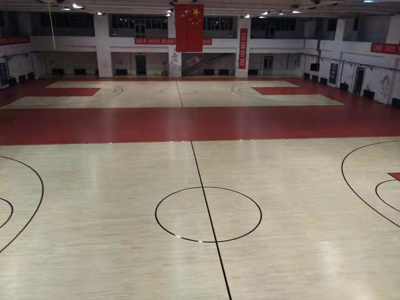 哈密三秒区体育馆运动木地板翻新厂